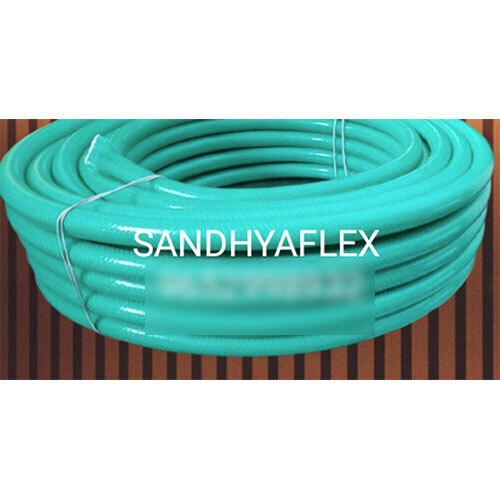 PVC Braided Rama Green Color Pipe