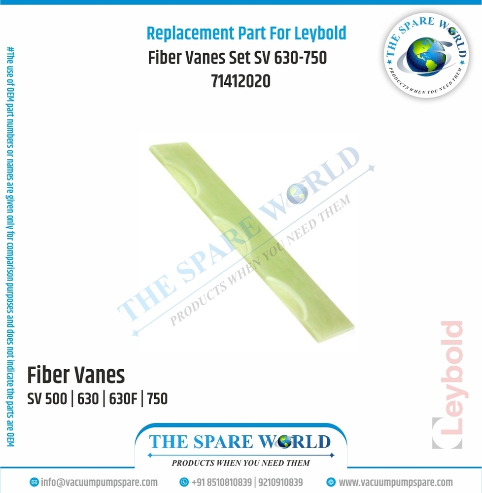 Vanes Set | Sogevac Sv 630_630 F | 71412020 - Application: Vacuum Pump - Leybold