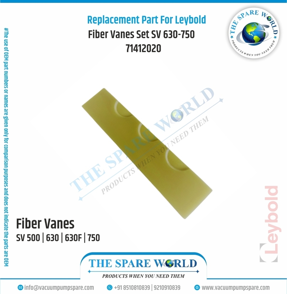 Vanes Set | Sogevac Sv 630_630 F | 71412020 - Application: Vacuum Pump - Leybold