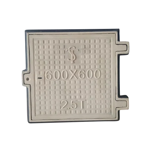 FRP Underground Tank Cover - 600x600 Millimeters | 2.5 Tonne Load Capacity, Durable Paint Coated