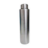 1000 Ml Plain Stainless Steel Water Bottle - Stainless Steel, 1000 Ml, Silver Color, Round Shape, Matte Finish | Everyday Hydration, Outdoor Activities, Eco-friendly