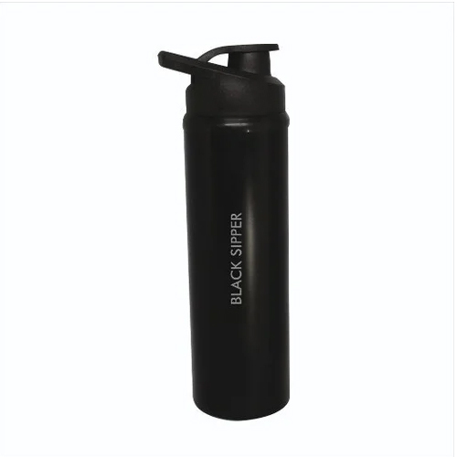 Steel Black Sipper Water Bottle - Capacity: 1000 Milliliter (Ml)