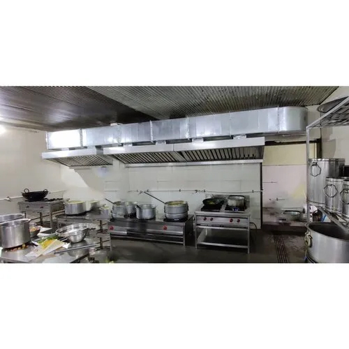 Gi Commercial Kitchen Chimney - Exhaust Type: Vented