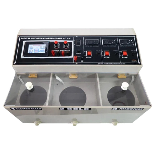 Electro Clean Gold Rhodium Plating Machine - Capacity: 3 Kg