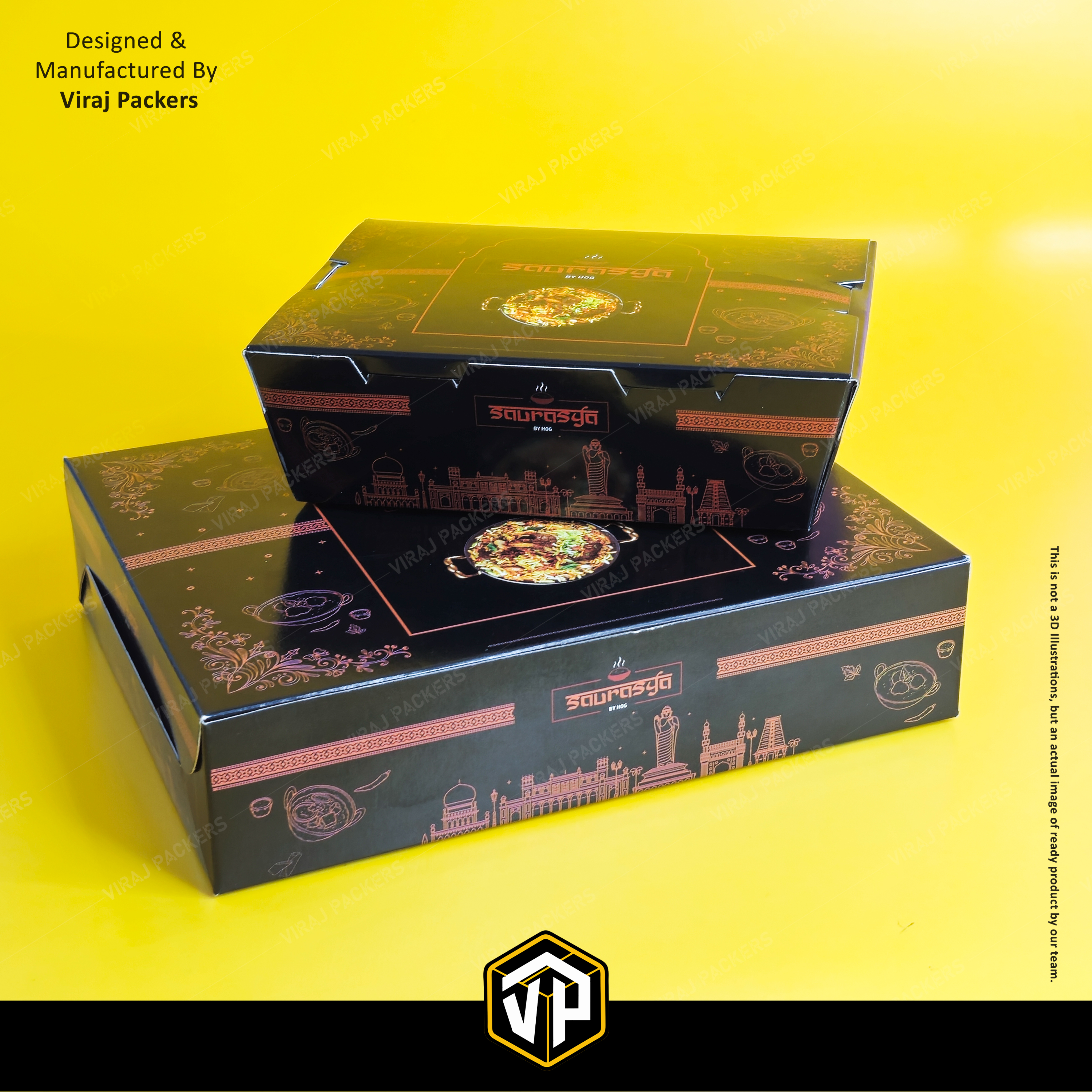 Customize Biryani Boxes - Finishing: Glossy Lamination