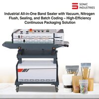 Sonic Industries All-in-One Band Sealer with Vertical Nitrogen Gas Flushing