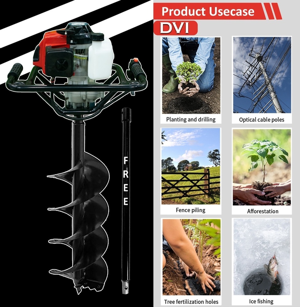 72cc Earth Auger With 10 Inch Bit - Automatic Grade: Semi-automatic