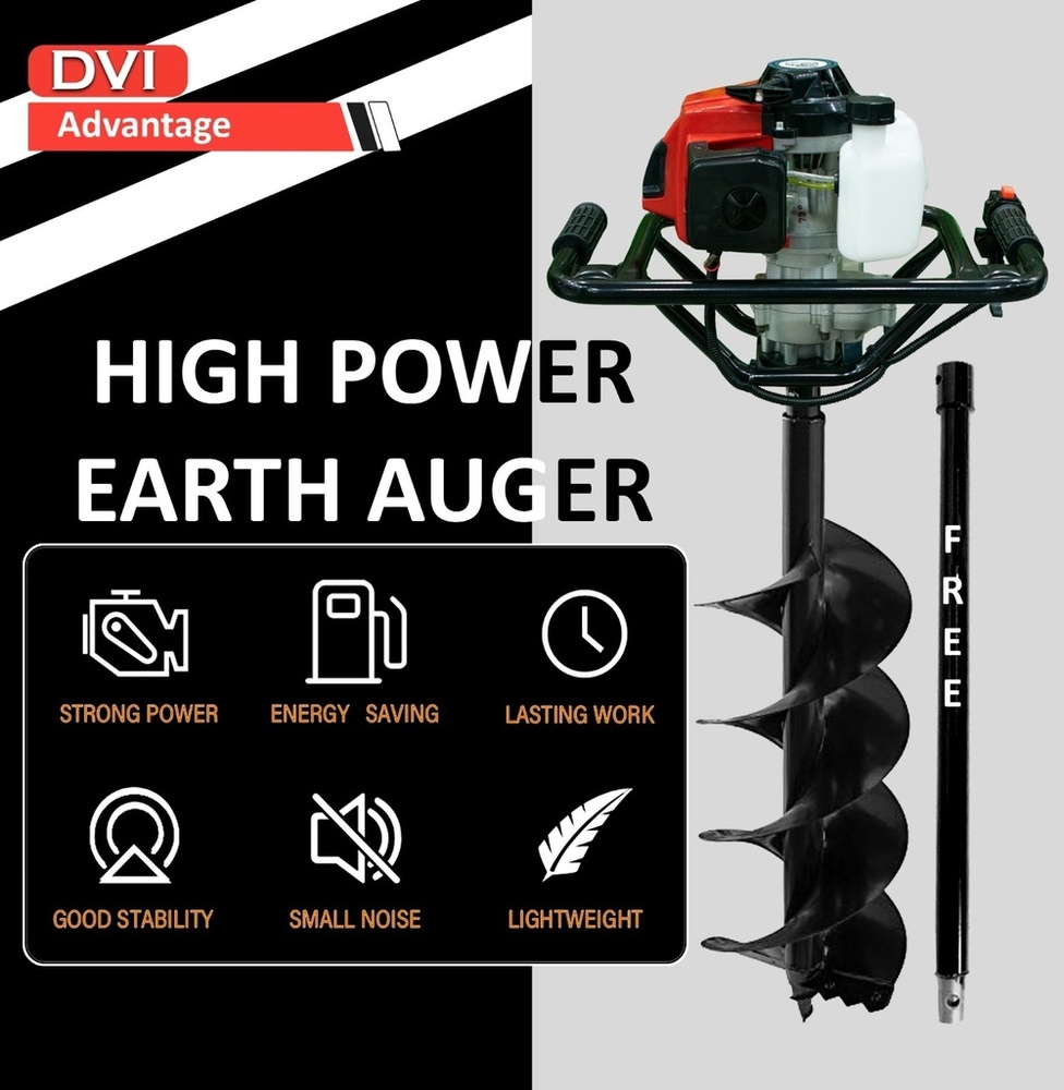 72cc Earth Auger With 10 Inch Bit - Automatic Grade: Semi-automatic