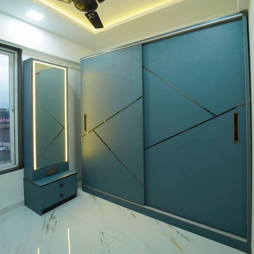 Customised Modular Wardrobe - Color: Brown