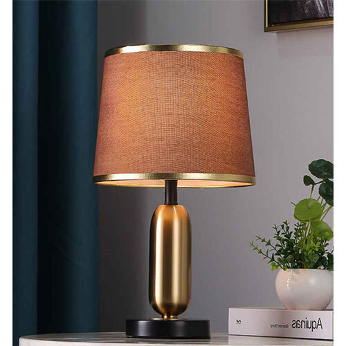 Lh-T1923-Co Metal Table Lamp - Color: Brown