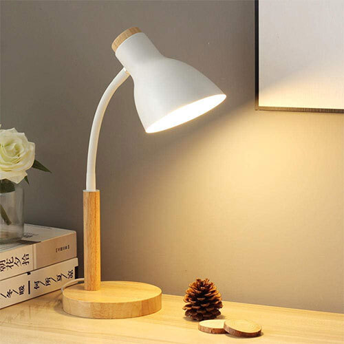 LH-S2303-WH Wood TABLE LAMP