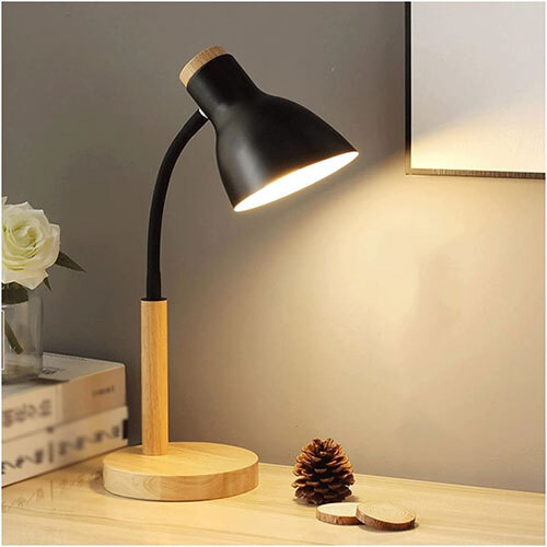 LH-S2303-BK Wood TABLE LAMP