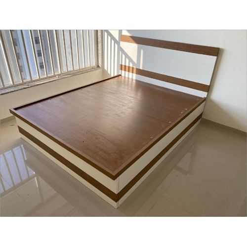 Customized Modular Wooden Bed - Color: Brown