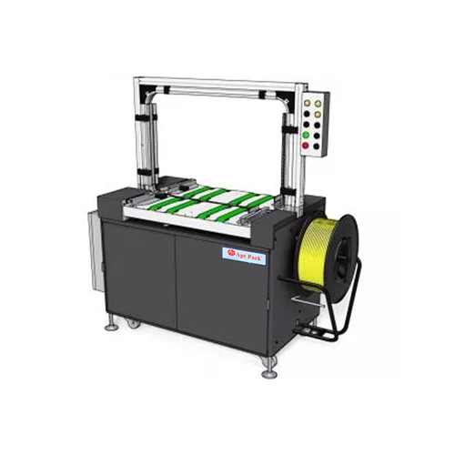 Fully Automatic Strapping Machine - Stainless Steel, Adjustable Dimensions, Sleek Black Color | Fully Automatic Operation, Customizable Weight, Warranty Included