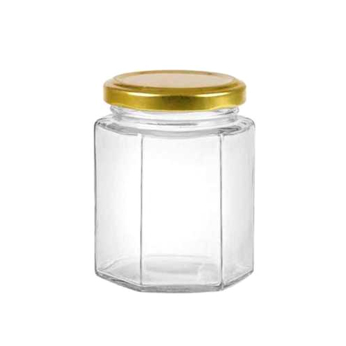 Transparent Glass Jar - Pattern: Plain