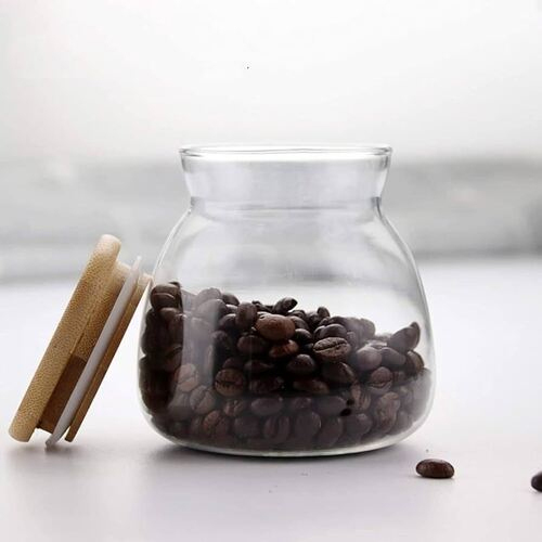 Chocolate Storage Glass Jar - Color: Transparent