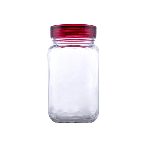 Square Glass Jar - Color: Transparent