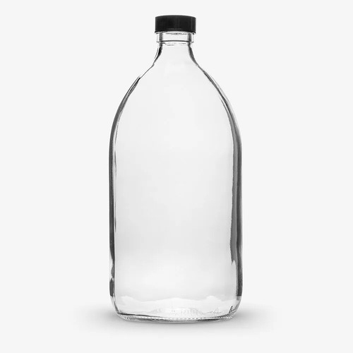 Hospital Glass Bottle - Color: Transparent