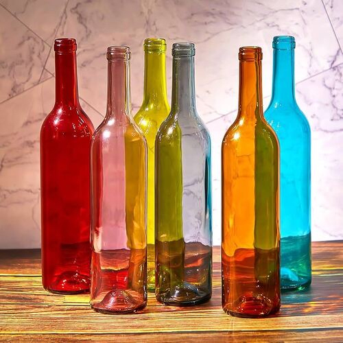 Colorful Glass Bottle - Color: Transparent