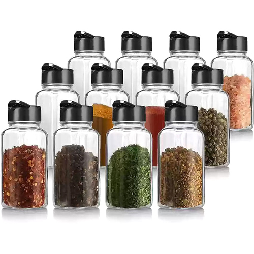 Spice Glass Bottle - Color: Transparent