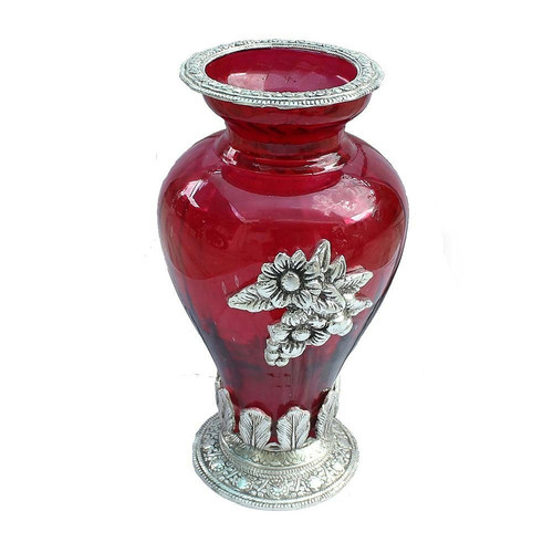 Home Decorative Flower Pot - Color: Red