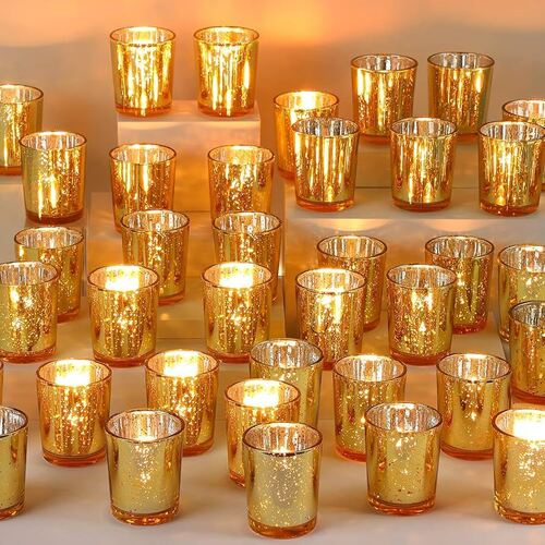 Colorful Candle Glass Votive - Finishing: Polishing