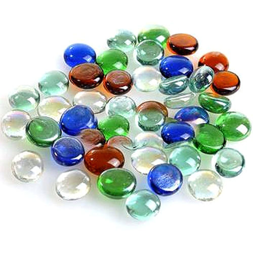 Colored Round Glass Stones - Artificial Stone Type: Solid Surface