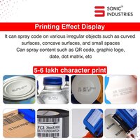 Sonic Industries Mini Pro for printing date,Mrp,Exp.logo,Serial no & etc.