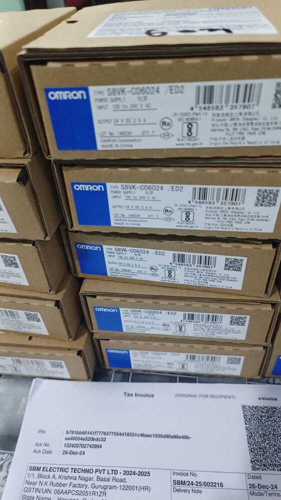 OMRON POWER SUPPLY 24VDC,S8VK-C06024
