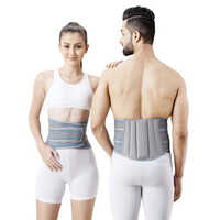 Bb-02 Lumbo Sacral Support - High-quality Latex Material, Adjustable Sizes S-xxxl, Grey Color, 1-year Warranty, Portable & Foldable Design