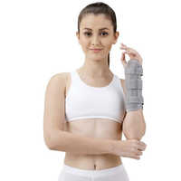 Wf-05 Wrist And Forearm Splint - Light Spandex Material, Flexible Design, Grey Color | Adjustable Fit For Comfort, Eco-friendly & Recyclable