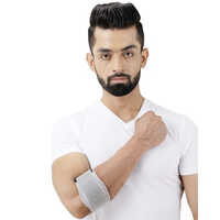 Wf-03 Tennis Elbow Support - Spandex Fabric, Grey Color | Lightweight, Eco-friendly, Skin Friendly, Flexible Design, Gel Padding