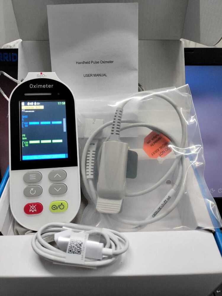 Handle Hand Pulse Oximeter - Color Code: White