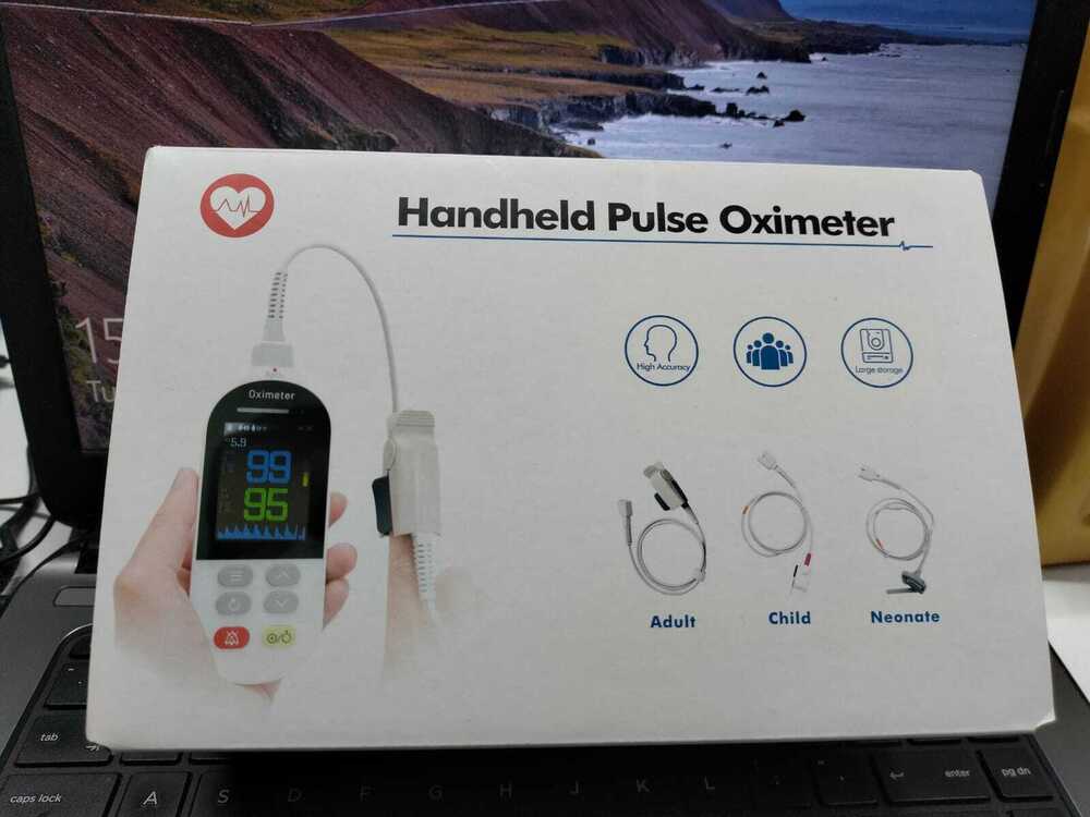 Handle Hand Pulse Oximeter - Color Code: White