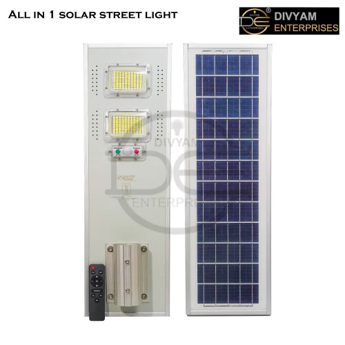 All In One Solar Street Light - Color: Cool White