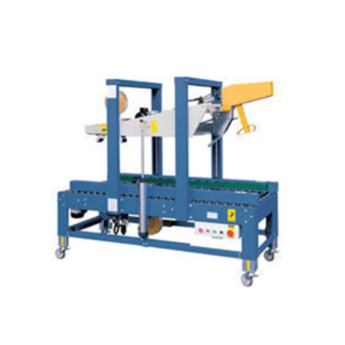 Auto Flap Closer Automatic Carton Sealer Machine - Color: Blue