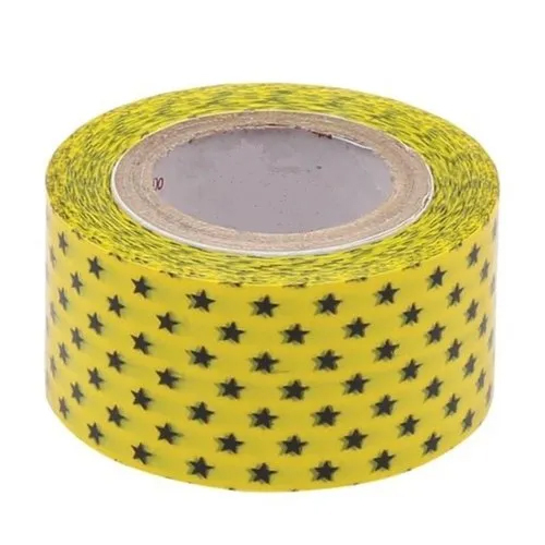 Printed Bopp Tape - Color: Yellow