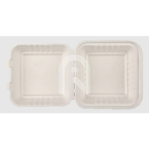 Biodegradable Rectangular Clamshell Takeaway Container - Application: Industrial