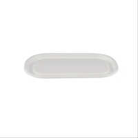 Biodegradable Hinged 16 Oz (500 Ml) Oval Container Lid Only - Natural Disposable - Application: Industrial