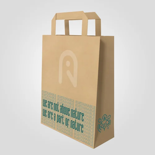 240x125x360mm Hotpack Nature Brown Medium Paper Bag