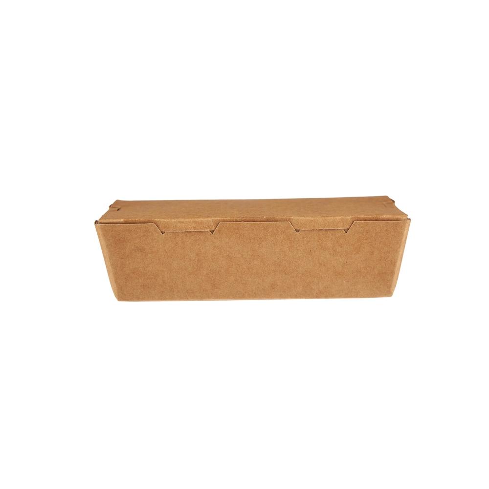 Kraft Paper Lunch Box - 1900 Ml, 19.5 X 14 X 6.5 Cm | Eco-friendly, Microwave Safe, Leak-proof, Matte Finish, Sturdy, Versatile For Hot & Cold Meals