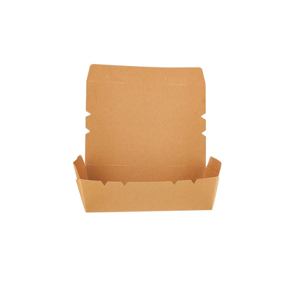 700Ml Kraft Paper Lunch Box - Shape: Rectangular