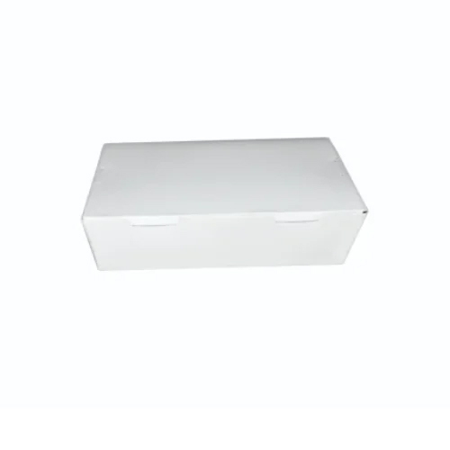 12X8.8X3.7Cm White Paper Lunch Box - Shape: Rectangular