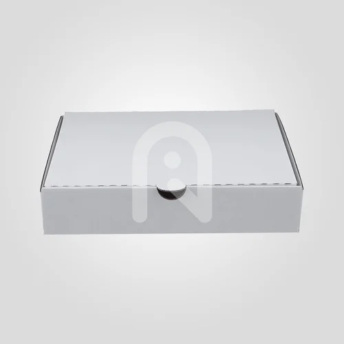 12 Inch White Paper Corrugated Pizza Box - Material: Plastic