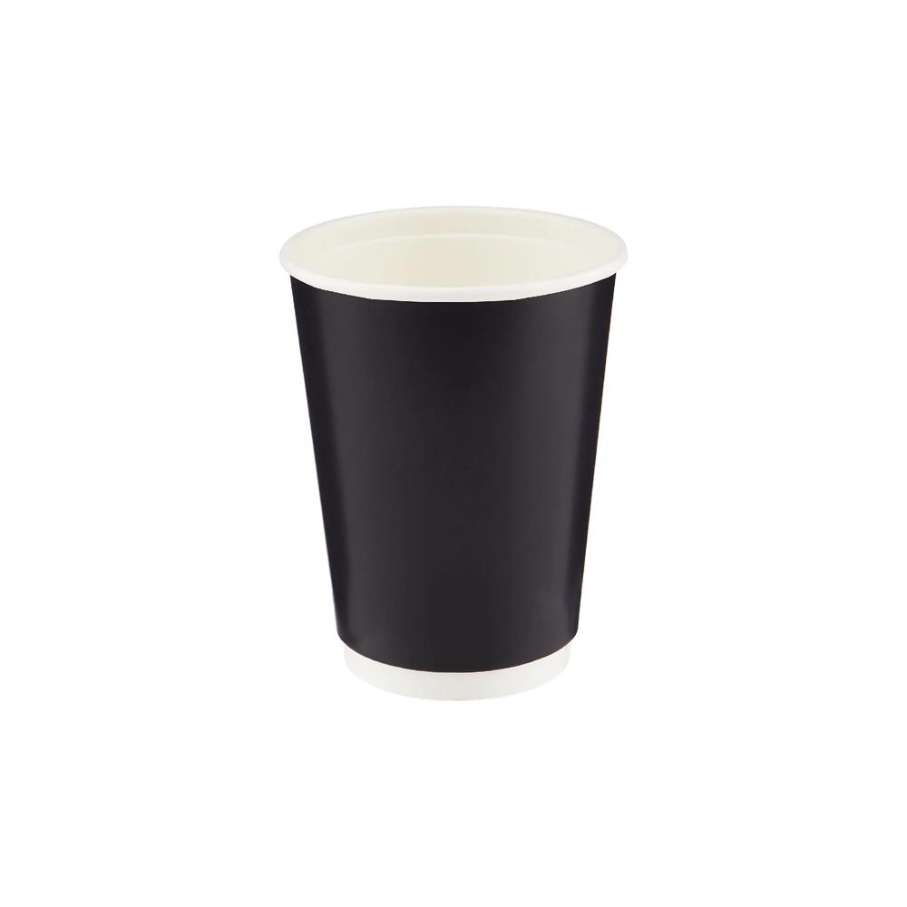 350Ml Kraft Double Wall Paper Cup - Color: Black