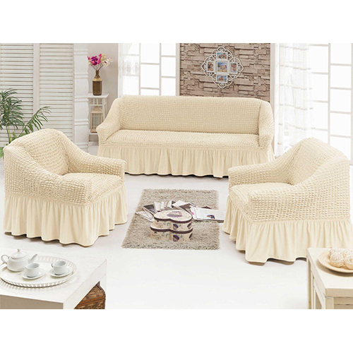 Frill Design Bubble Sofa Cover - Material: 100% Cotton