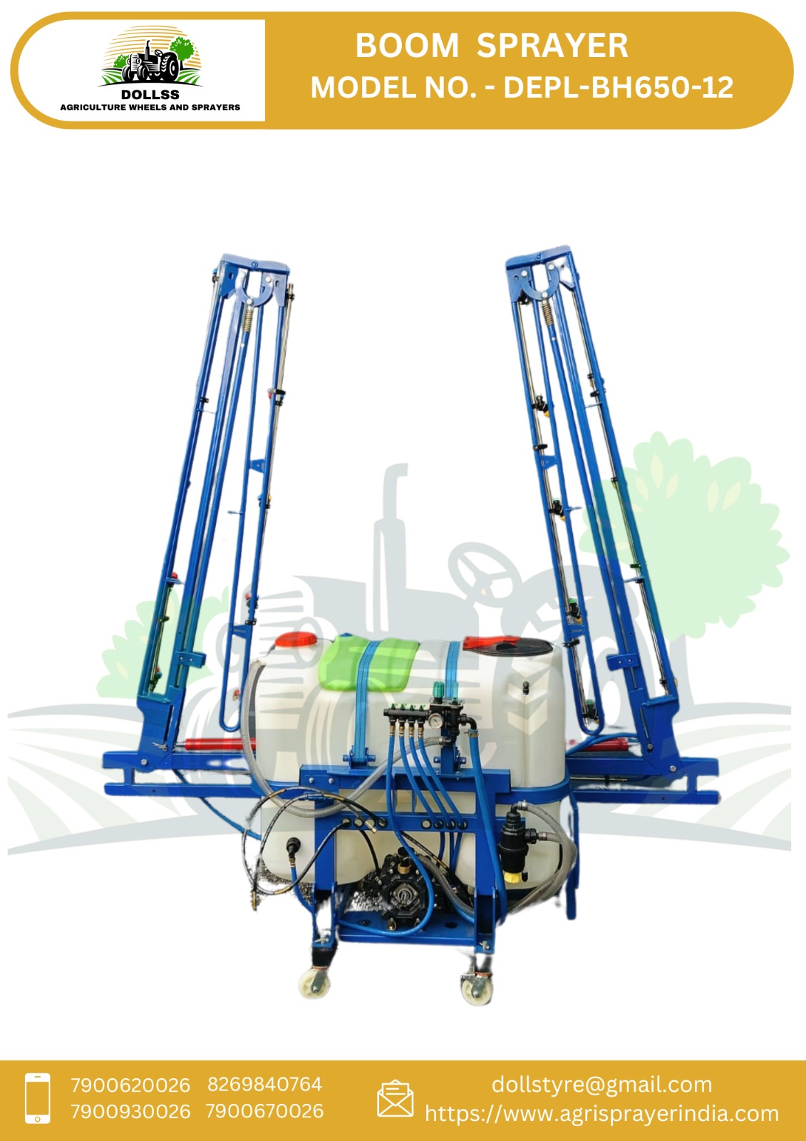 Tractor sprayer pump
