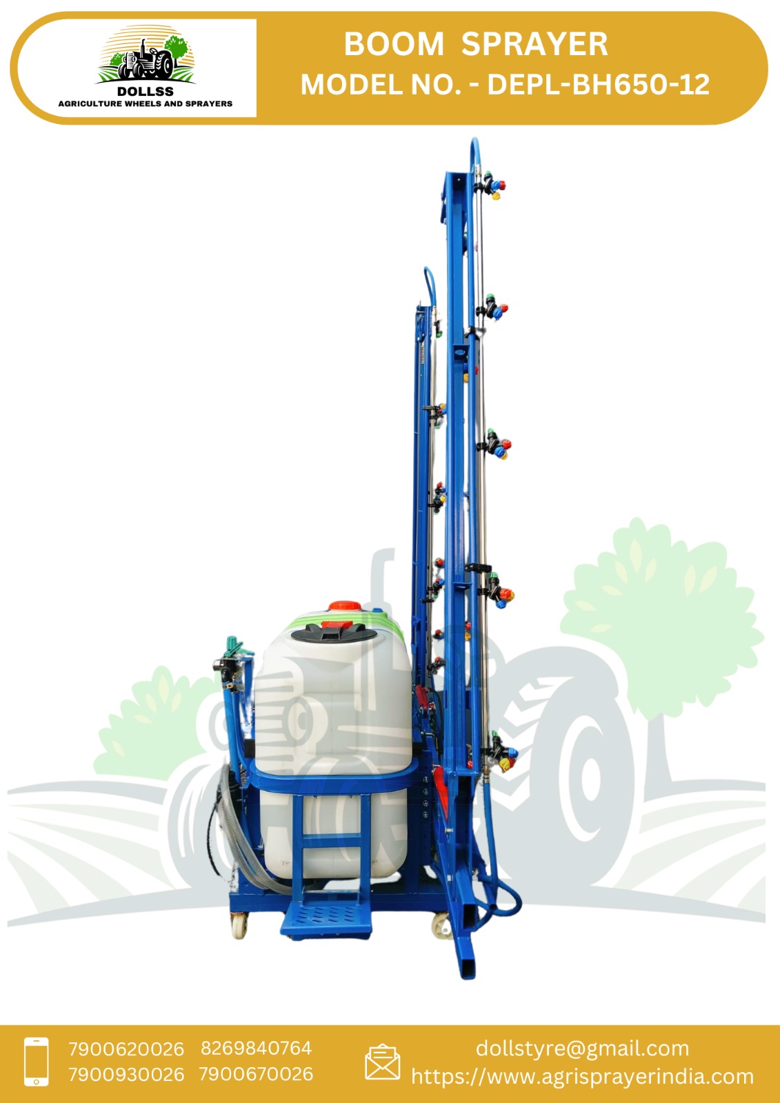 Tractor sprayer pump