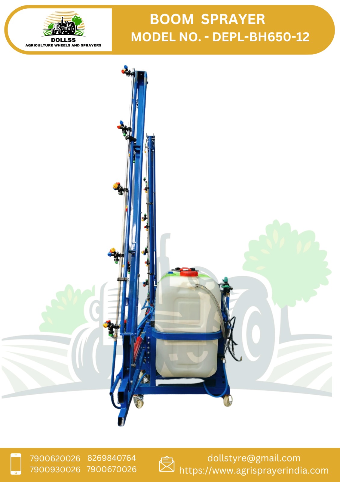Tractor sprayer pump