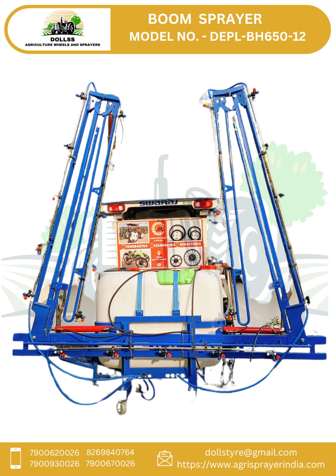 Tractor sprayer pump